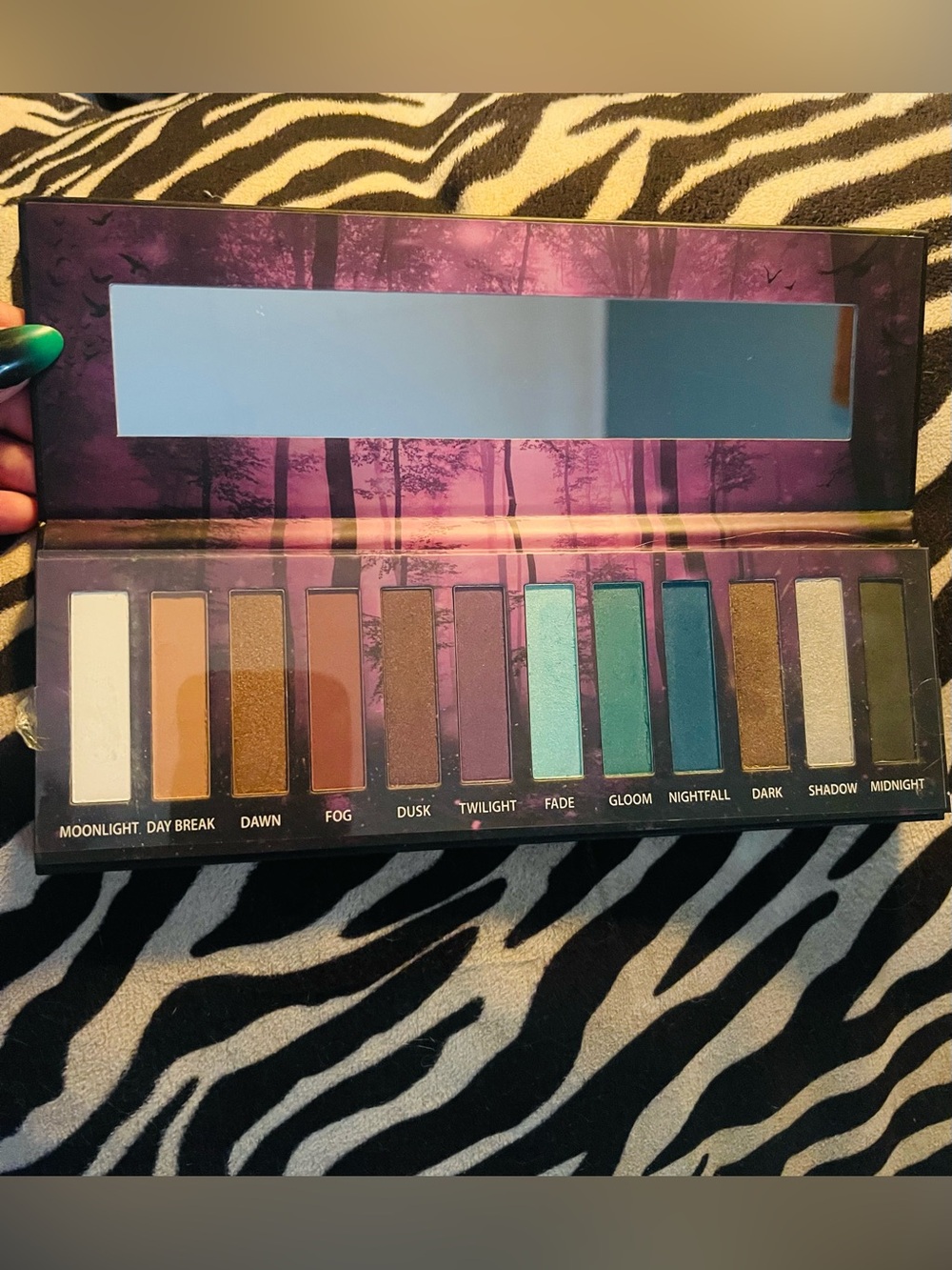 Blackheart Into the Dark Hot Topic Eyeshadow Palette 12 Shades Matte/Shimmer